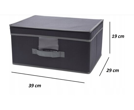 შესანახი ყუთი WITH FLIP LID GREY