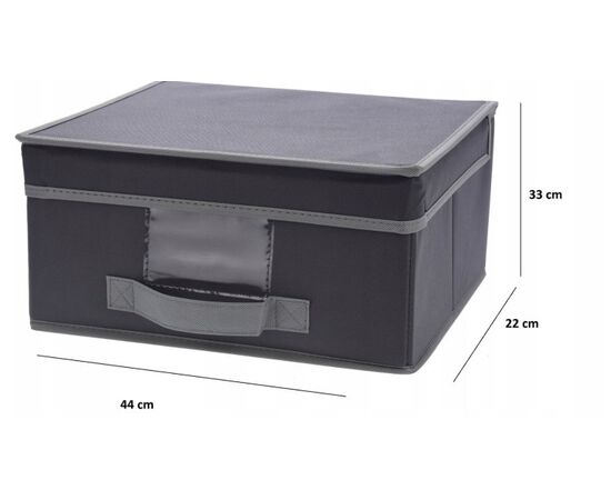 შესანახი ყუთი Koopman WITH FLIP LID GREY
