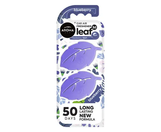 Ароматизатор Aroma Car 3D Leaf Blueberry 13 гр