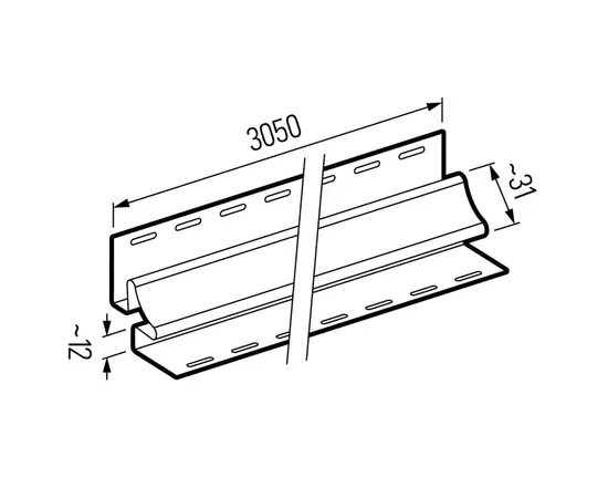 Internal corner VOX Nature SVP-13 Golden Oak 3.05 m