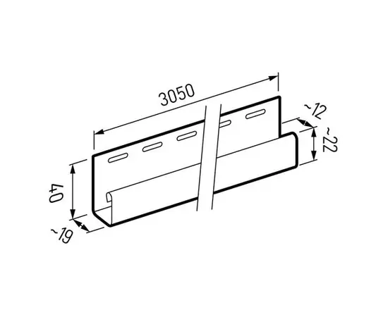 Планка-J VOX Nature SVP-15 J-TRIM Дуб 3.05 м