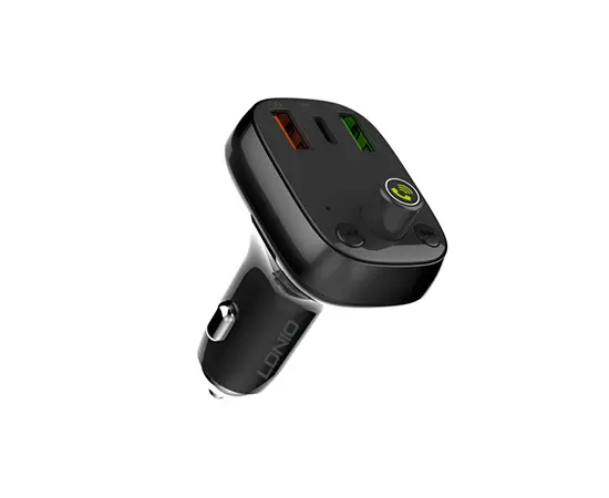 Зарядка LDNIO C704Q 30W FM Bluetooth 5.0 2 USB-A USB-C microSD TF