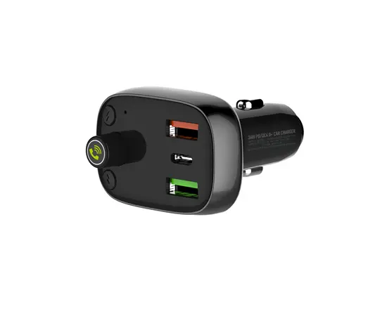 Зарядка LDNIO C704Q 30W FM Bluetooth 5.0 2 USB-A USB-C microSD TF