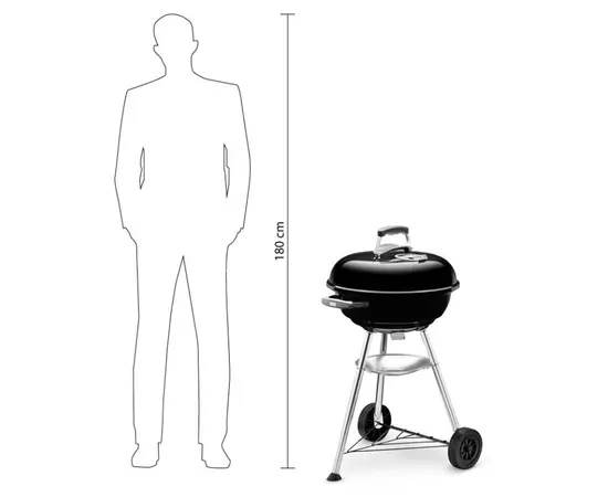 Гриль угольный Weber Compact Kettle 47 см