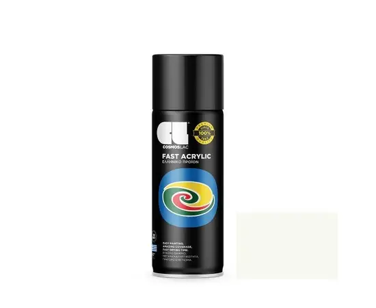 Spray paint Cosmos lac Spray fast acrylic ral 9010 white matt 400 ml 0140301