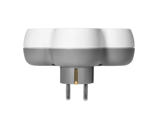 Splitter ORNO Schuko 3 white gray