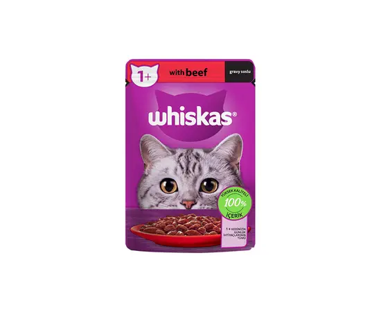 Корм для котов желе говядина Whiskas DH32H 85г