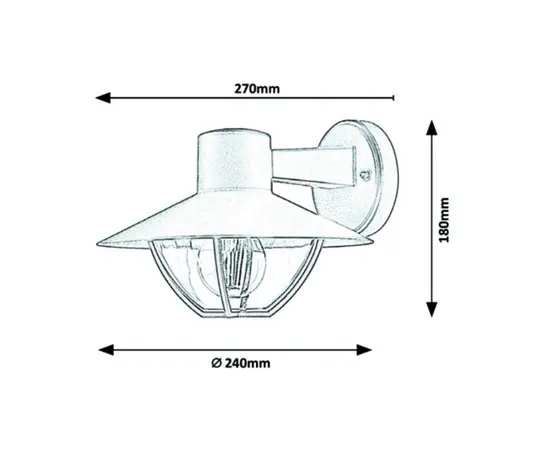 Garden and park lamp Rabalux 7884 Almada 1 E27 40w bronze