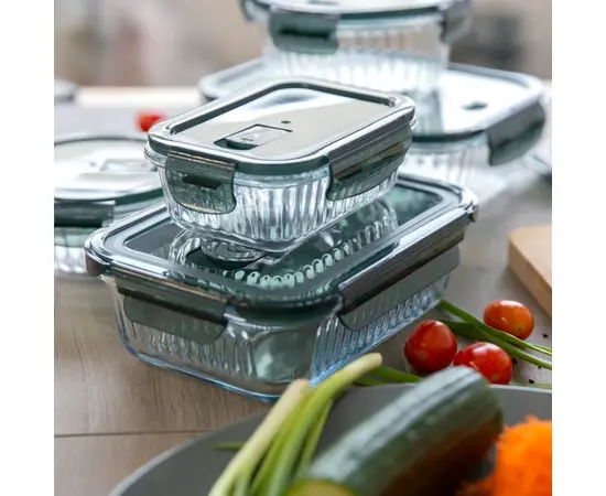 Rectangular glass container DAJAR AMBITION Rillet 1.5 l