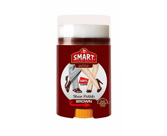 ტყავის საპრიალებელი კრემი Smart Elite 60მლ ყავისფერი