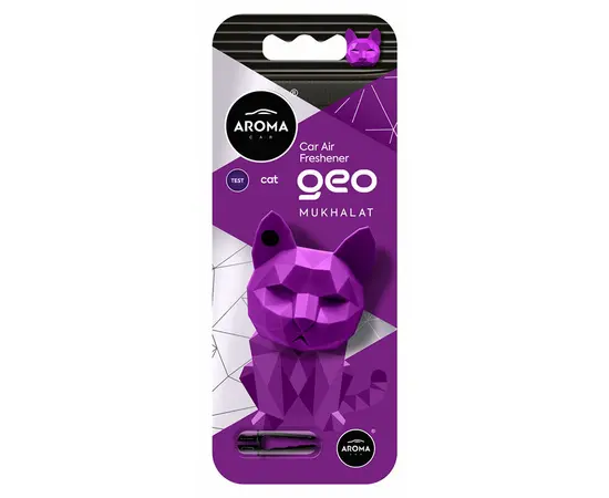 Ароматизатор Aroma Car Polymer Geo Cat Purple Mukhalat