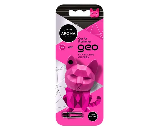 Ароматизатор Aroma Car Polymer Geo Cat Magenta Sparkling Cherry