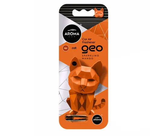 Ароматизатор Aroma Car Polymer Geo Cat Orange Sparkling Mango