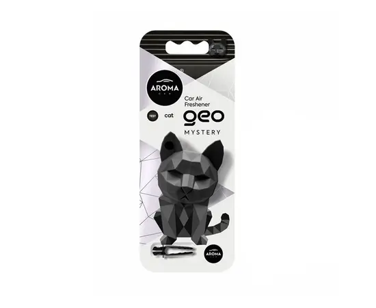 არომატიზატორი Aroma Car Polymer Geo Cat Black Mystery