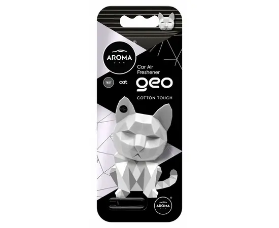Ароматизатор Aroma Car Polymer Geo Cat White Cotton Touch