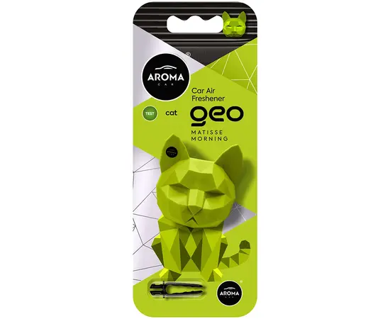 Ароматизатор Aroma Car Polymer Geo Cat Green Matisee Morning