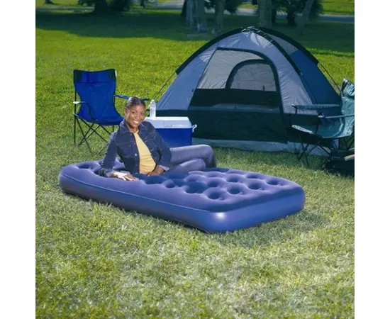 Inflatable mattress single Bestway Flocked Air Bed 67000 185х76х22 cm