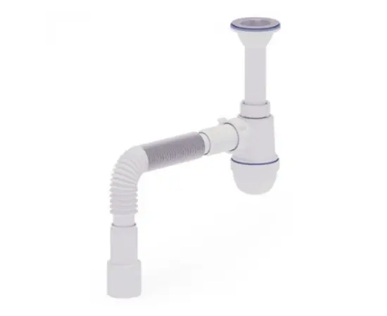 სიფონი გოფრირებული მილით ANI PLAST 1 1/2''40 40x40/50EU