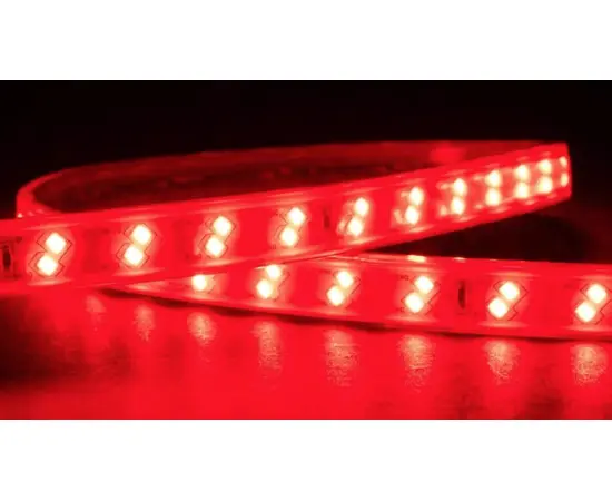 Лента LED ACK 6W/м 6500K 220V 15Lm IP65 крвсный