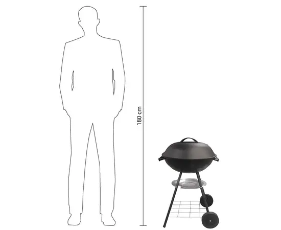 Charcoal grill A105 44 cm