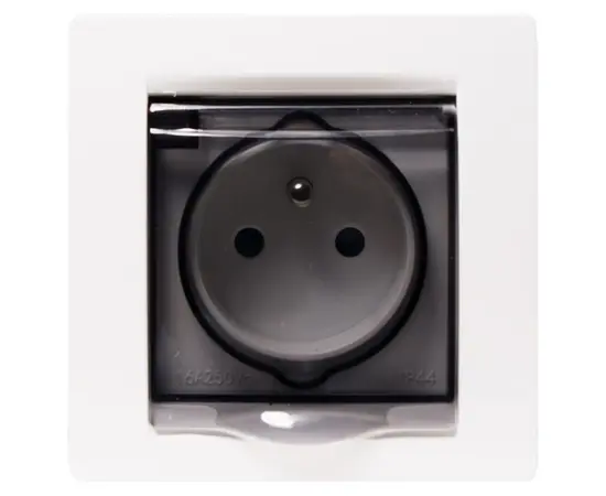 Power socket grounded DPM SEU1013W 1 sectional white