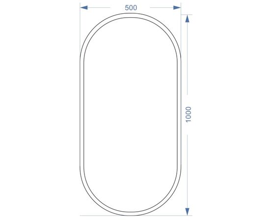 სარკე Silver Mirrors Viola-Loft,500x1000 მმ