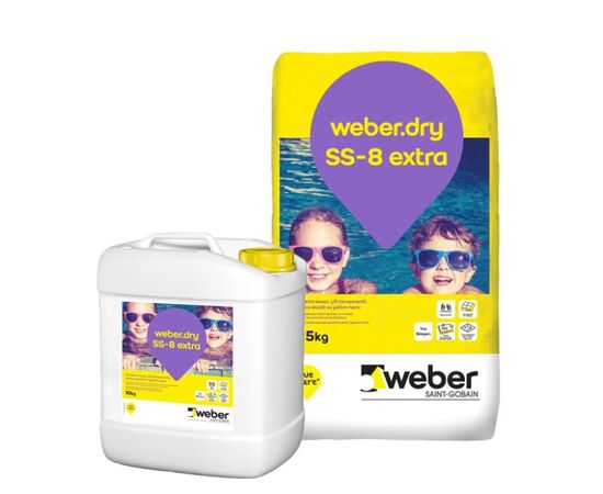 Waterproofing external Weber Dry SS-8 Extra 10+25 kg