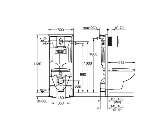 Installation set Grohe 39418000
