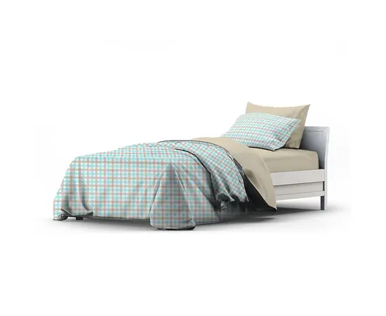 Комплект постельного белья Home Line 184229 бирюзовый и бежевый
