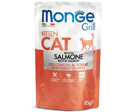 Корм мокрый для котят лосось Monge 85 г