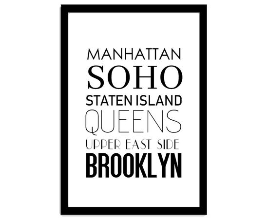 Picture in frame Styler Districts FP033 30X40 cm
