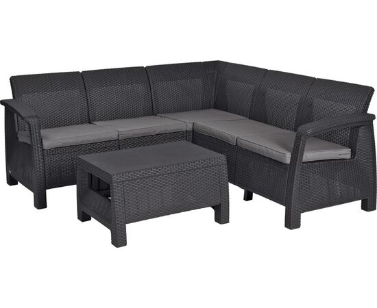 Set of garden furniture CORFU II RELAX SET whisky brown