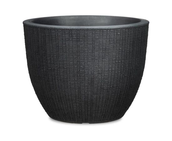 Горшок пластиковый уличный Scheurich 30/295 Stony black