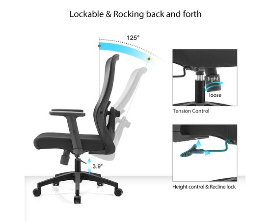 Office chair NOEL Sammy-M 2D