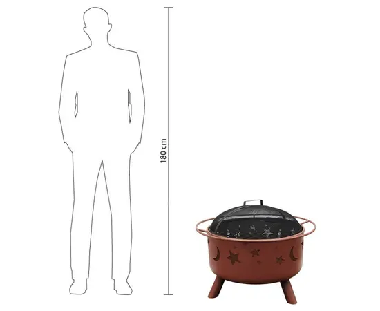 Garden fireplace Landmann Stars&Moon 28335 73.7 cm