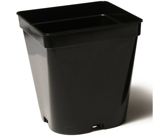 Plastic pot 15x20 (black) with drainage system
