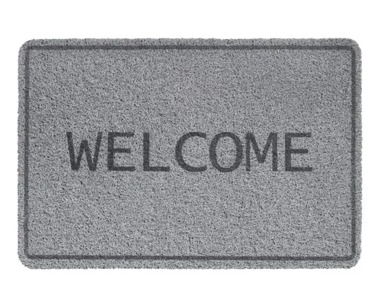 Коврик Hamat Curly Print Welcome Grey 40x60 см