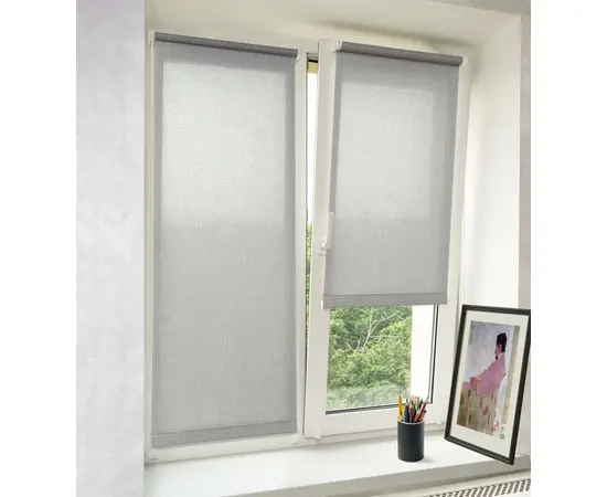 Curtain Delfa Aura SRSH-01M-2720 66(62)/170 cm light gray