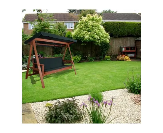 Garden wooden swing Hecht Baharu Lux Tropic Three Merbau