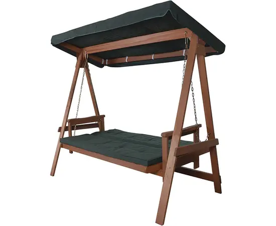Garden wooden swing Hecht Baharu Lux Tropic Three Merbau