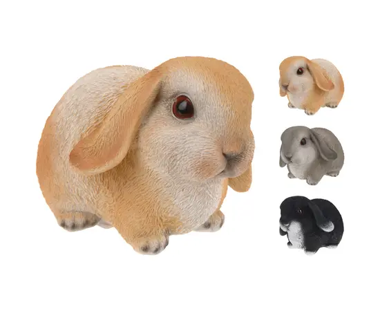 Decoration garden rabbit Koopman 16x10cm 4асс