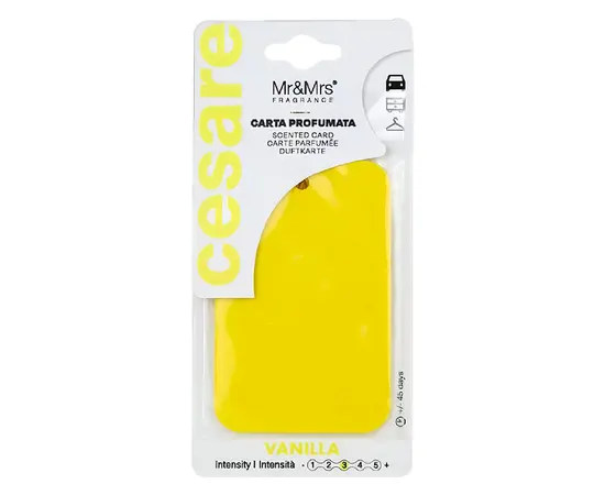 Ароматизатор Mr&Mrs Fragrance Cesare Cards Yellow Vanilla
