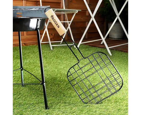 ბარბექიუს ბადე HAMBURGER GRILL NONSTICK BLACK