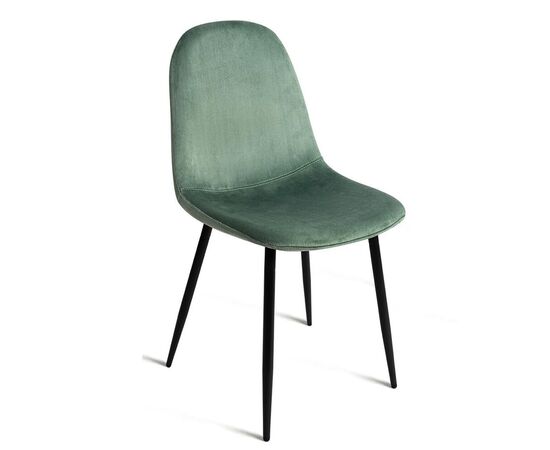 სკამი CHARLTON VELVET CACTUS BLACK LEG 44x53x87 სმ