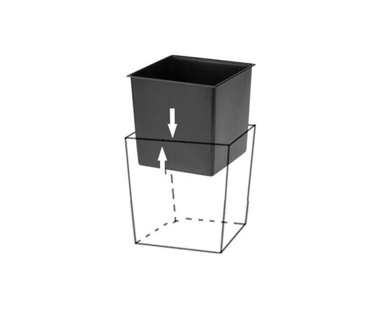 ქოთანი ყვავილის Lamela JUKA rattan planter white 40x40 სმ