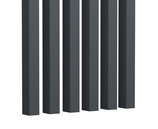 Decorative slat Foge 280x3x4 cm anthracite 6 pcs