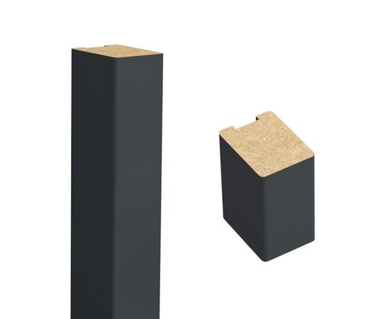 Decorative slat Foge 280x3x4 cm anthracite 6 pcs