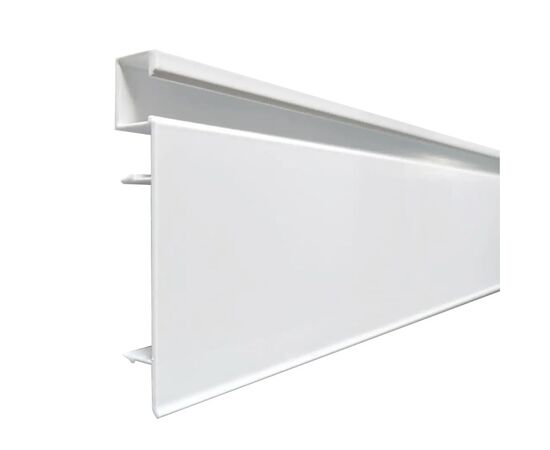 პლინტუსი ალუმინის Profil Center LED Best Deal 4/78 2500x78x12 მმ თეთრი