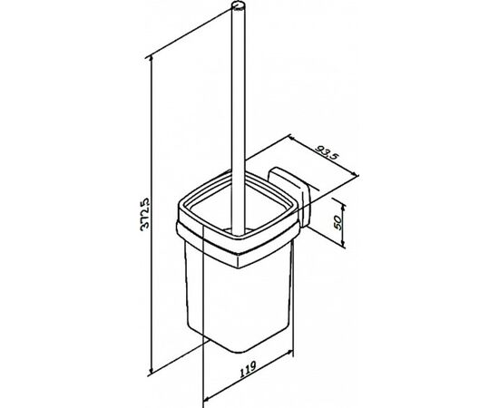 Toilet brush AM.PM A9033400 Gem