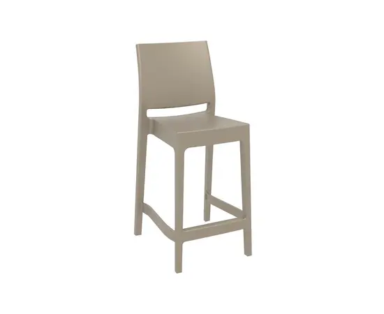 Стул барный серо-коричневый Maya 98x50x65 см